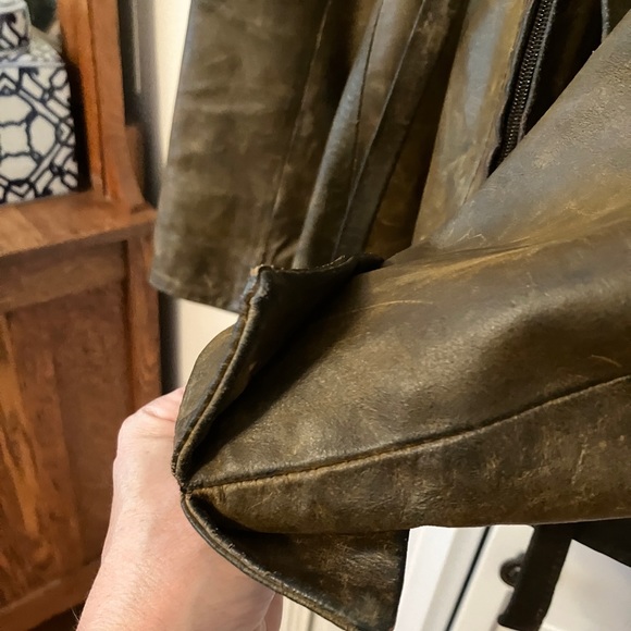 Italian Brown Leather Hooded Jacket for Women - Picture 7 of 8